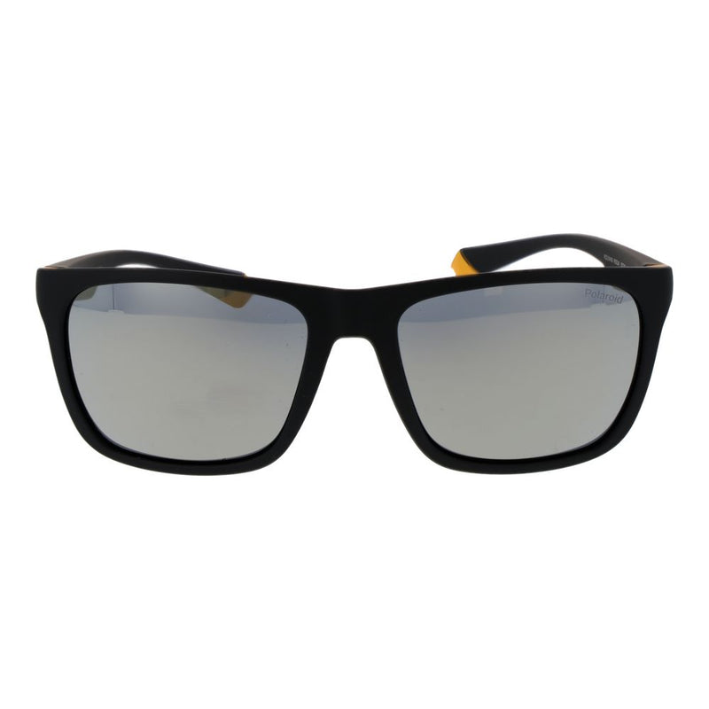 Polaroid Black Plastic Sunglasses - Unisex Rectangle Style