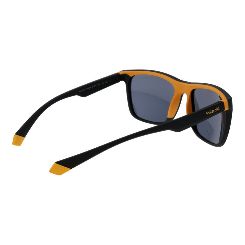 Polaroid Black Plastic Sunglasses - Unisex Rectangle Style