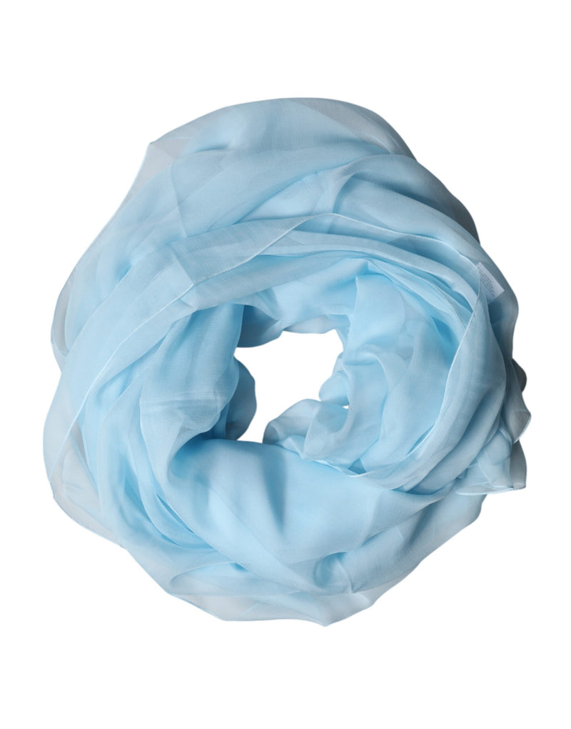 Étole en soie bleu clair Dolce &amp; Gabbana, châle/écharpe