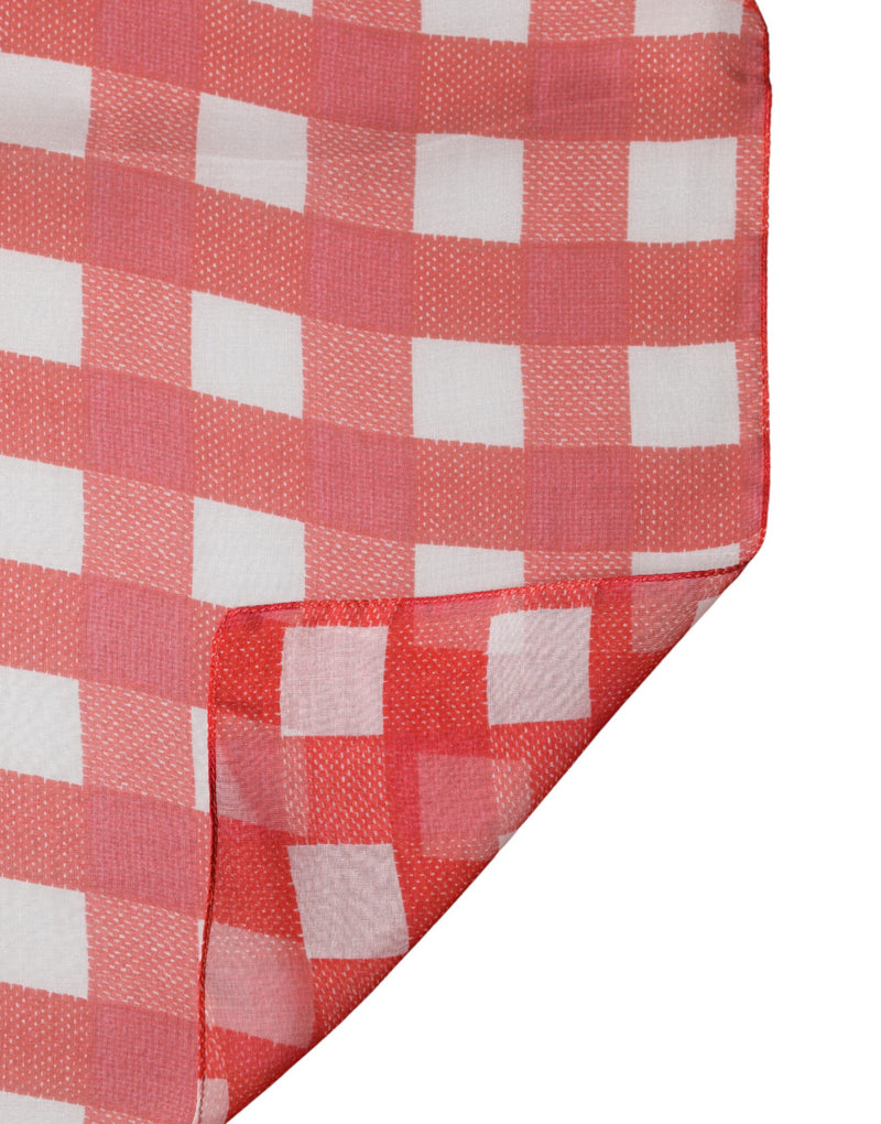 Dolce &amp; Gabbana Étole à carreaux rouges, châle, écharpe