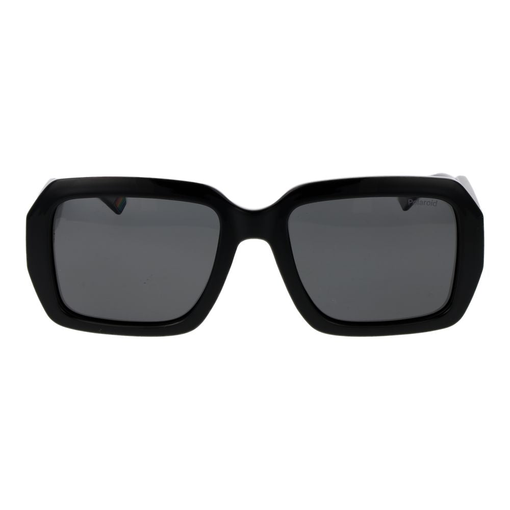Lunettes de soleil Polaroid en plastique noir