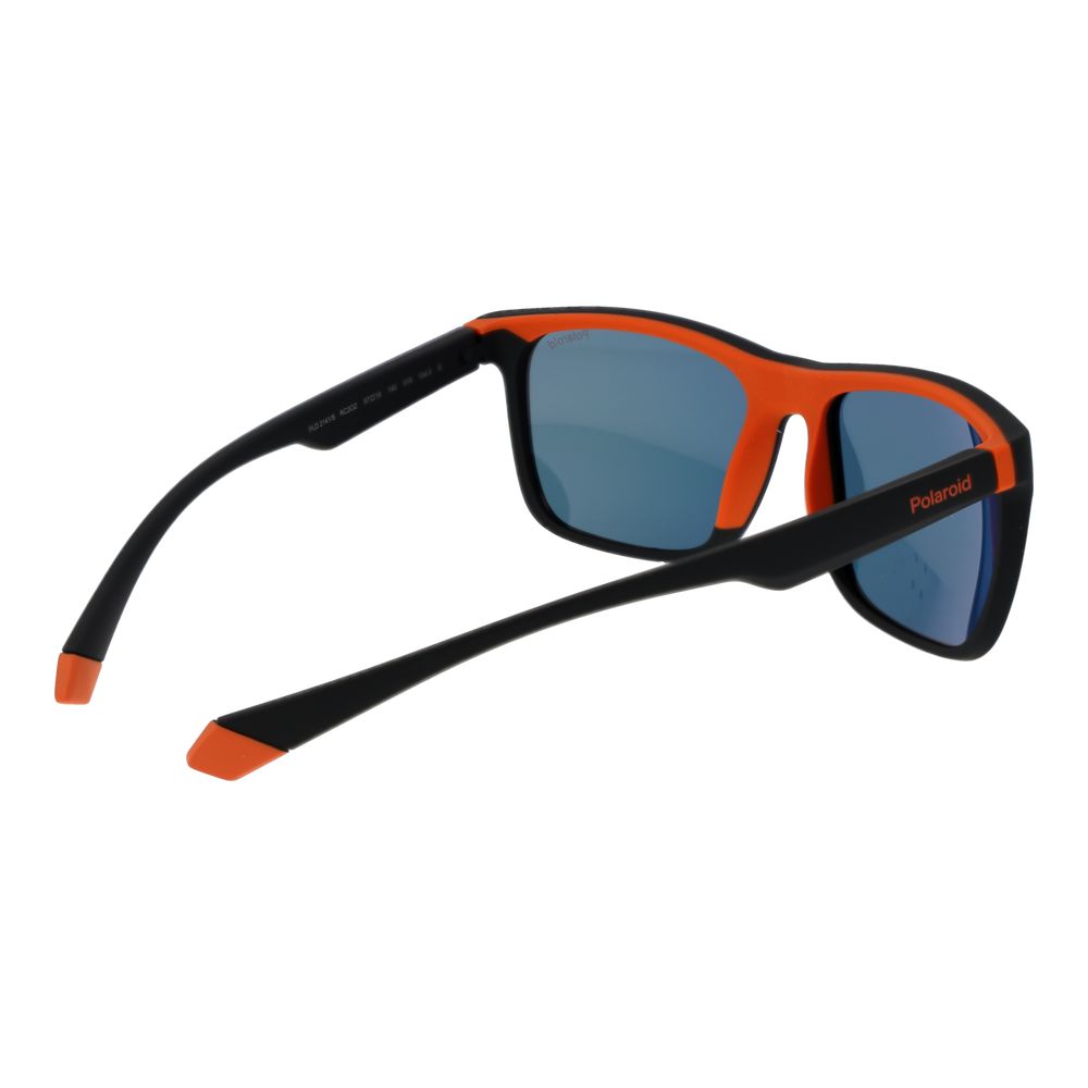 Polaroid Black Plastic Sunglasses - Unisex Rectangle Style