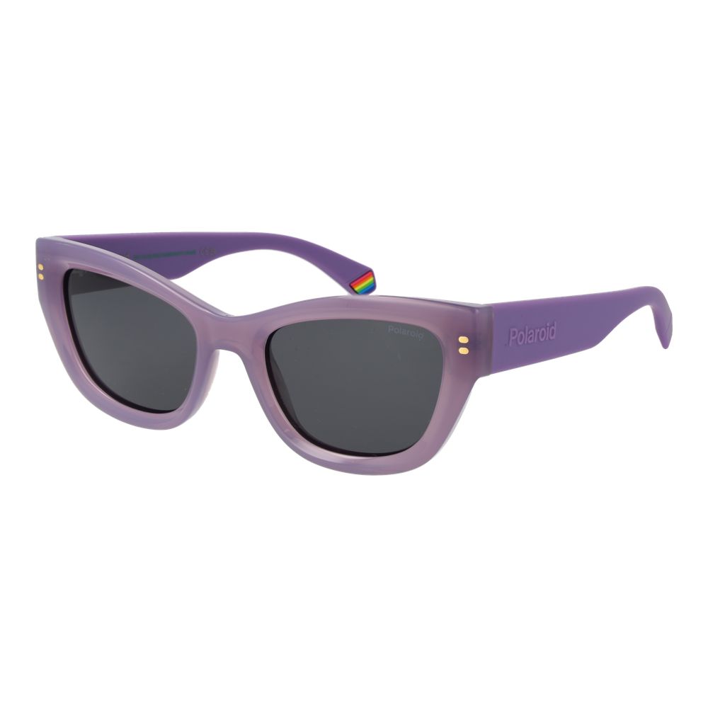 Lunettes de soleil Polaroid violettes en plastique pour femmes