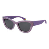 Lunettes de soleil Polaroid violettes en plastique pour femmes