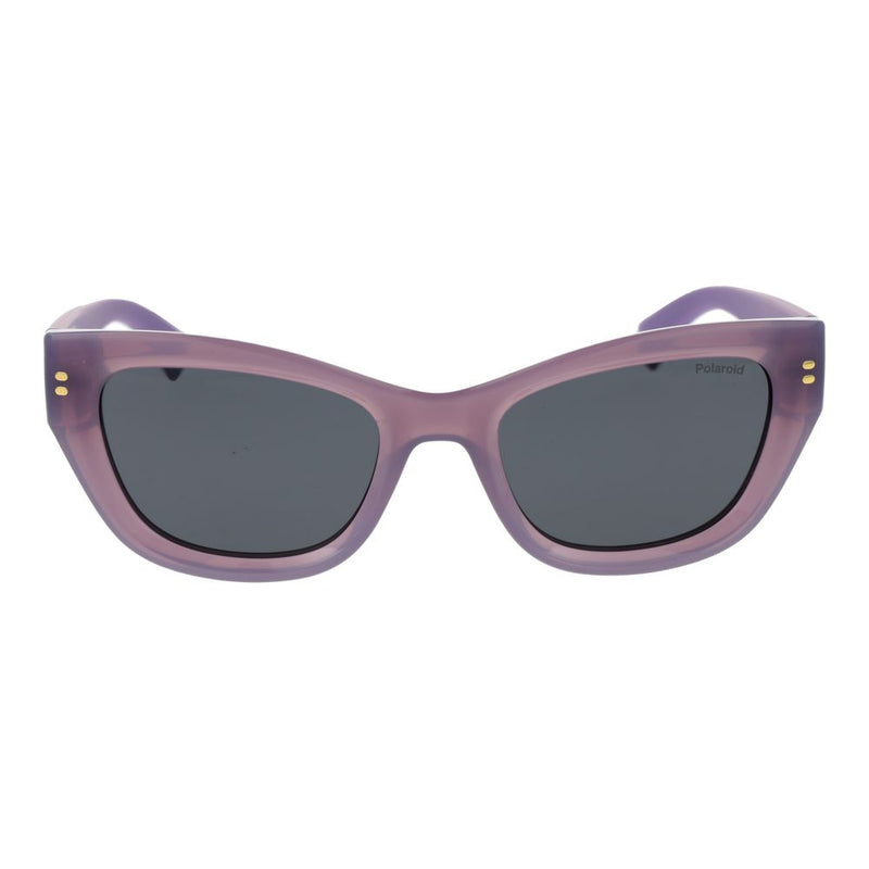 Lunettes de soleil Polaroid violettes en plastique pour femmes