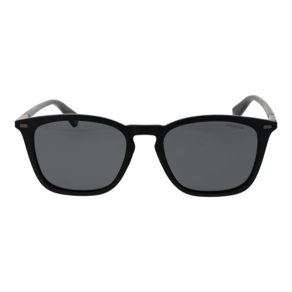 Lunettes de soleil Polaroid noires en plastique