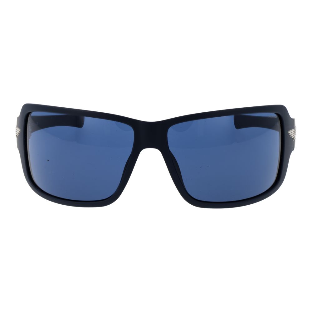 Lunettes de soleil en plastique bleu police