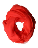 Étole rouge Dolce &amp; Gabbana en soie, châle, écharpe