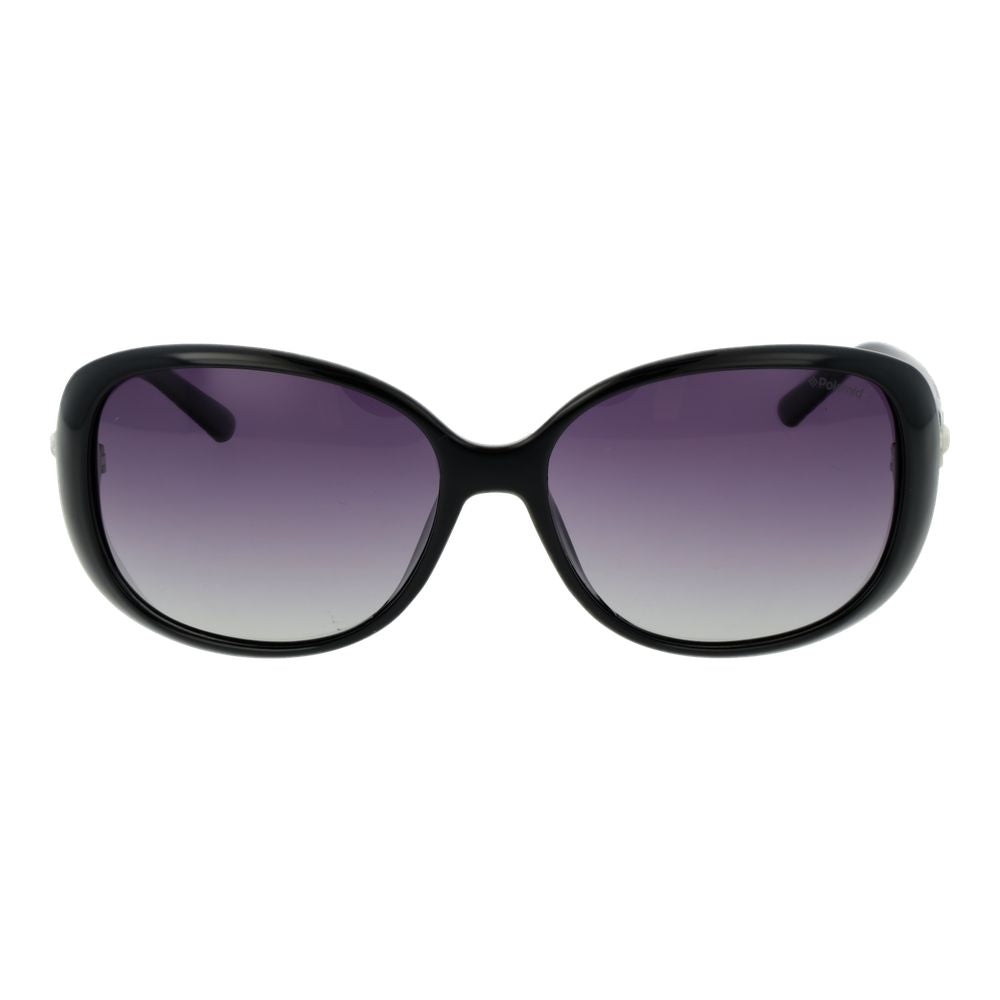 Polaroid Black Plastic Sunglasses for Women - Chic & Protective