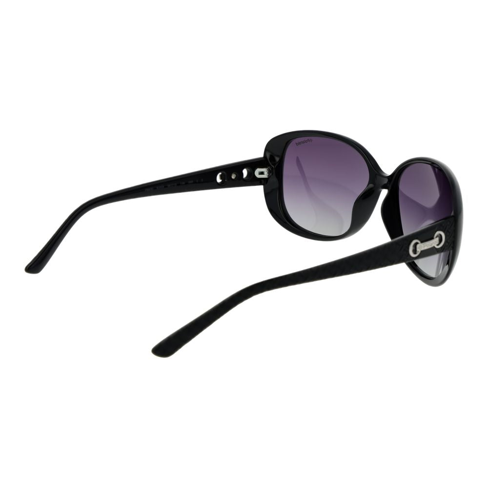 Polaroid Black Plastic Sunglasses for Women - Chic & Protective