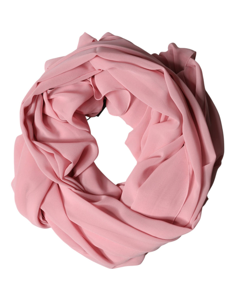 Dolce &amp; Gabbana Étole en soie rose, châle, écharpe pour homme