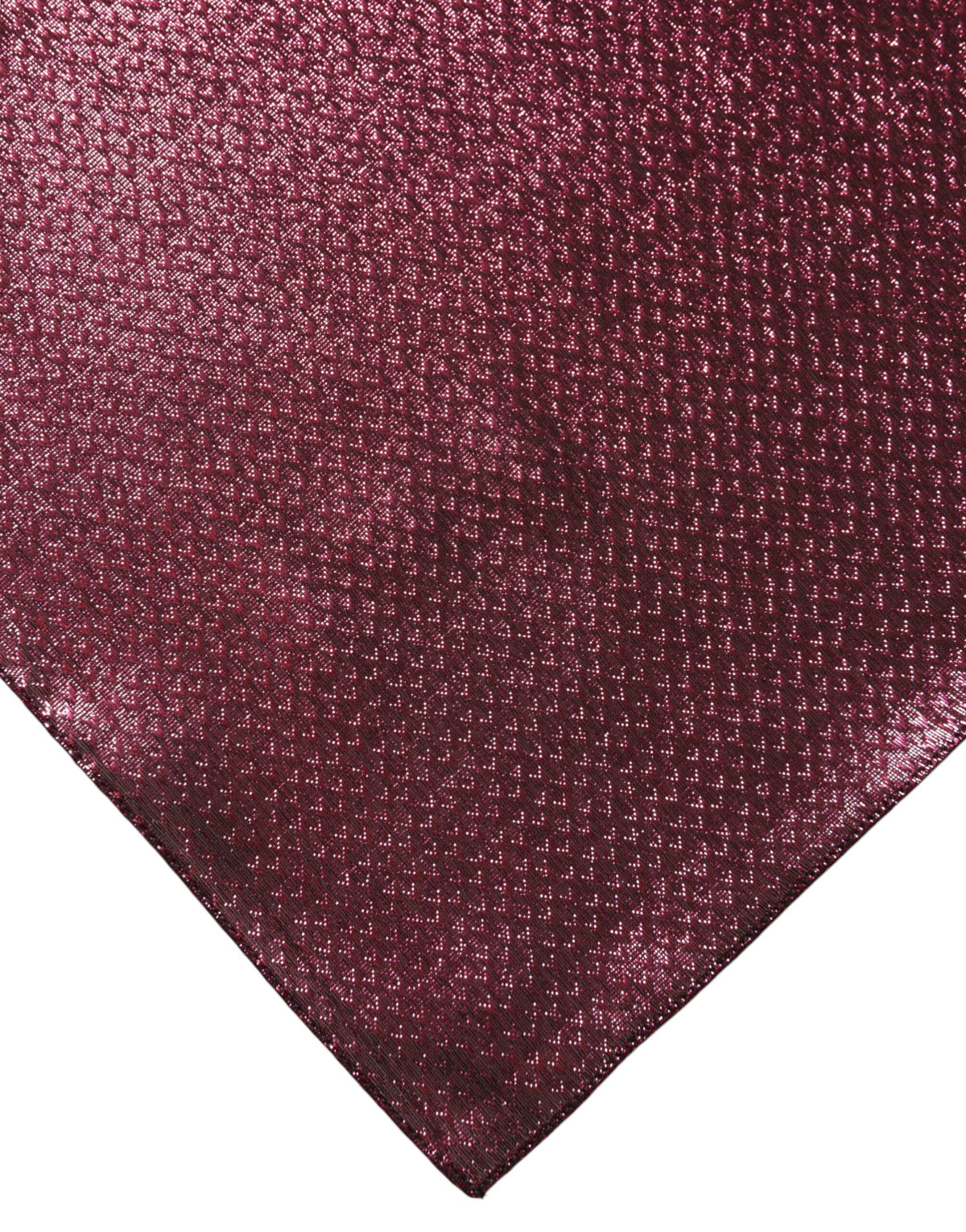 Foulard carré en soie rose métallisée Dolce &amp; Gabbana