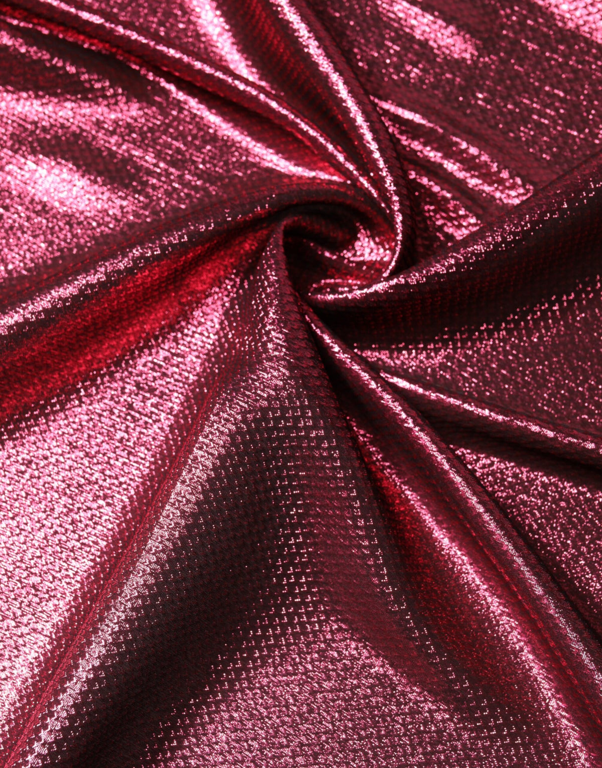Foulard carré en soie rose métallisée Dolce &amp; Gabbana