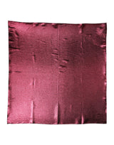 Foulard carré en soie rose métallisée Dolce &amp; Gabbana