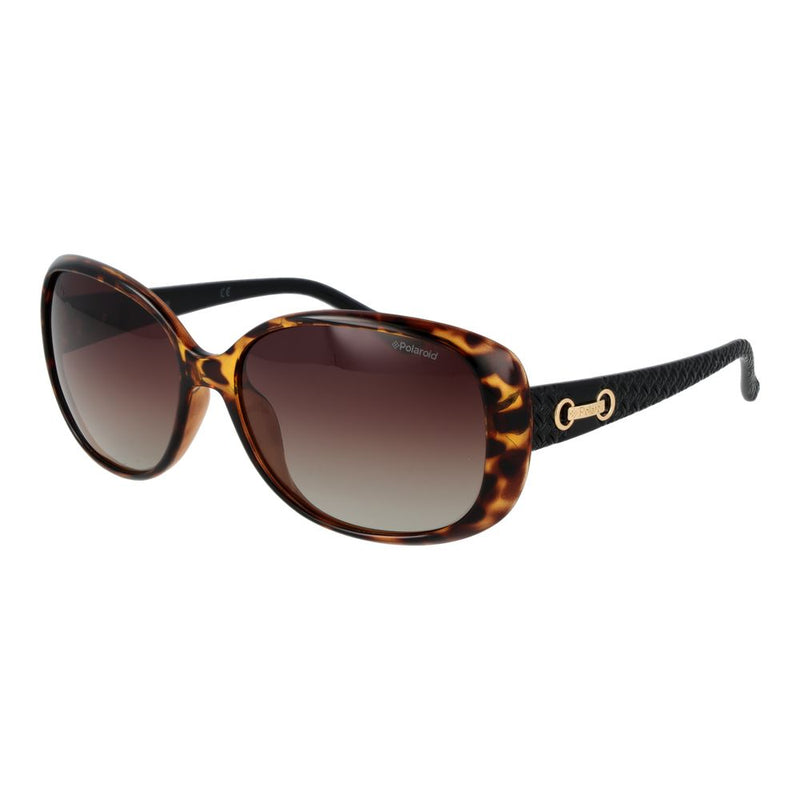 Polaroid Brown Plastic Sunglasses for Women