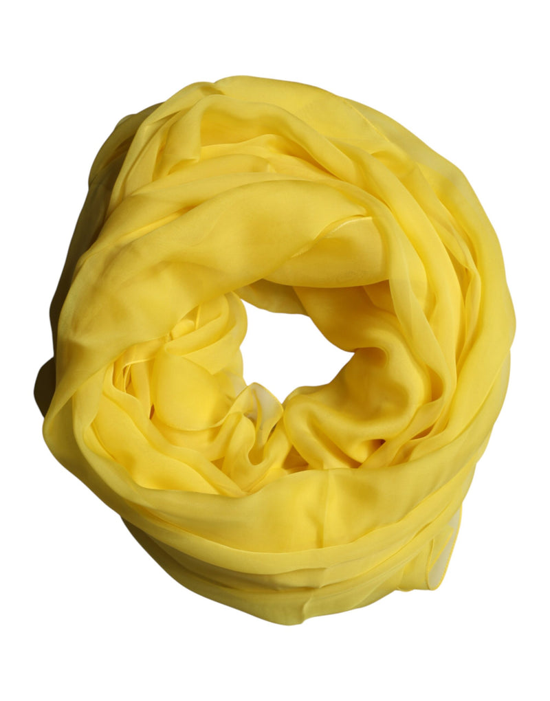 Étole/châle en soie jaune Dolce &amp; Gabbana pour homme, 200 cm x 130 cm