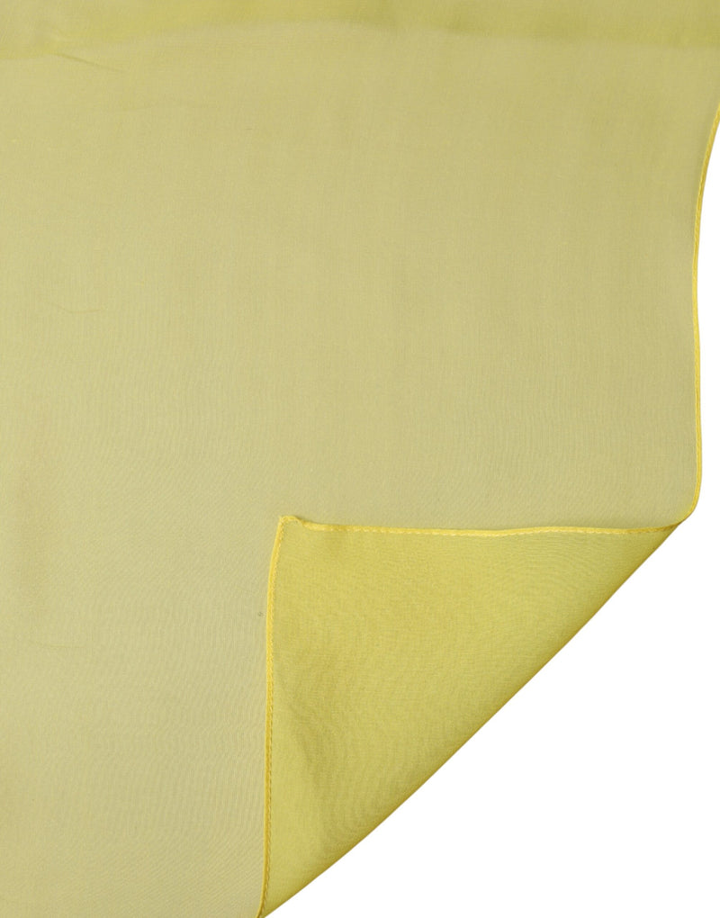 Étole/châle en soie jaune Dolce &amp; Gabbana pour homme, 200 cm x 130 cm