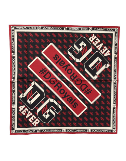 Foulard carré multicolore Dolce &amp; Gabbana #DGRoyals 50 cm x 49,5 cm