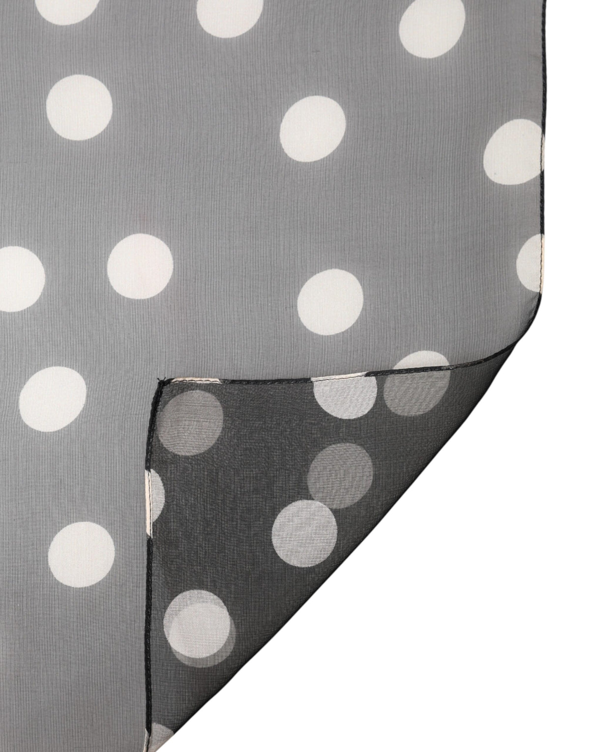 Châle Dolce &amp; Gabbana en soie à pois noirs, 205 cm x 137 cm