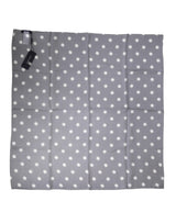 Foulard carré en soie à pois bleus Dolce &amp; Gabbana, 91,5 cm x 89,5 cm