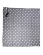 Foulard carré en soie à pois bleus Dolce &amp; Gabbana, 91,5 cm x 89,5 cm
