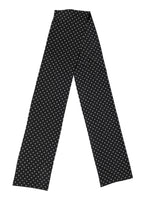 Foulard Dolce &amp; Gabbana à pois noirs, 133,5 cm x 12,5 cm