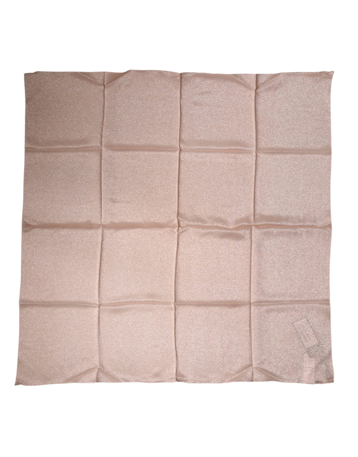 Foulard carré Dolce &amp; Gabbana rose clair en mélange de soie, 87,5 cm x 86,5 cm