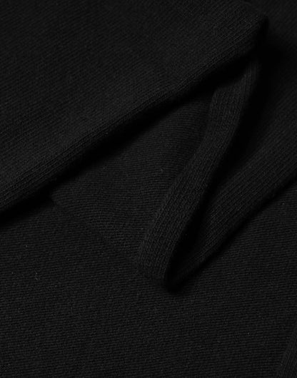 Dolce &amp; Gabbana Châle/Écharpe en laine noire tricotée pour homme