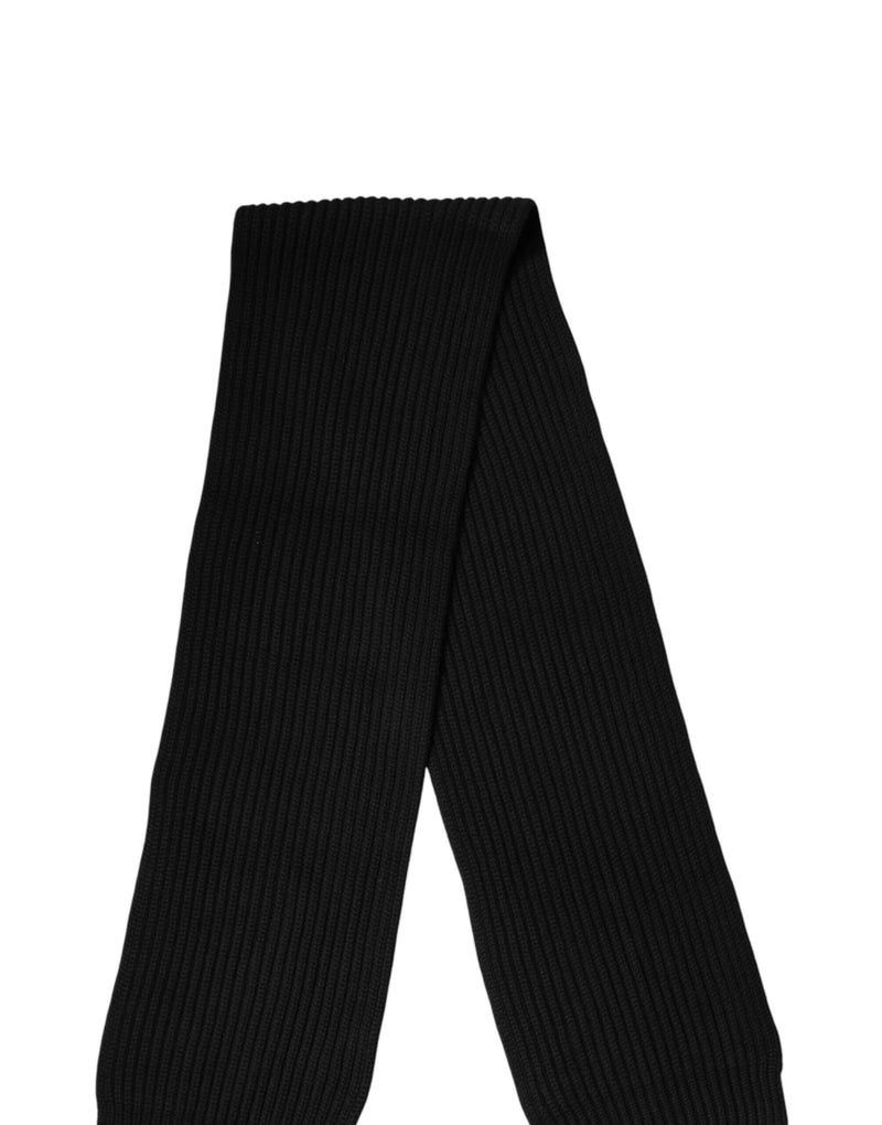 Écharpe/châle en cachemire noir Dolce &amp; Gabbana, 202 cm x 26 cm