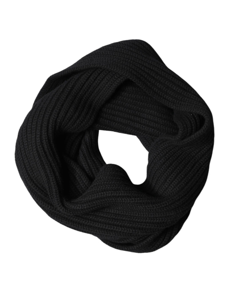 Écharpe/châle en cachemire noir Dolce &amp; Gabbana, 202 cm x 26 cm