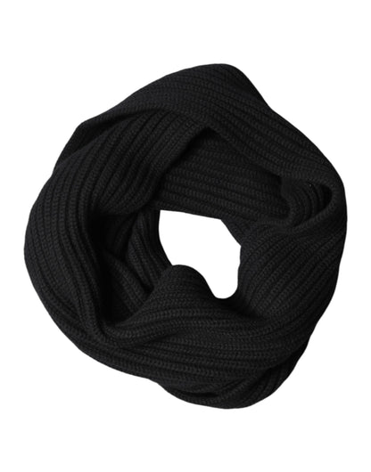 Écharpe/châle en cachemire noir Dolce &amp; Gabbana, 202 cm x 26 cm