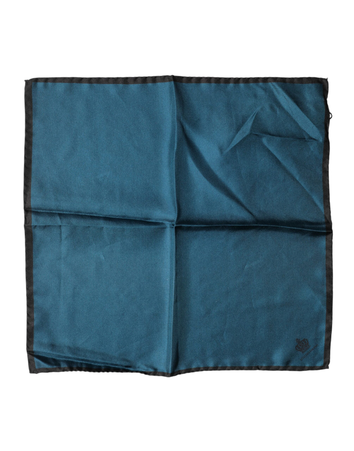Mouchoir carré en soie bleue Dolce &amp; Gabbana