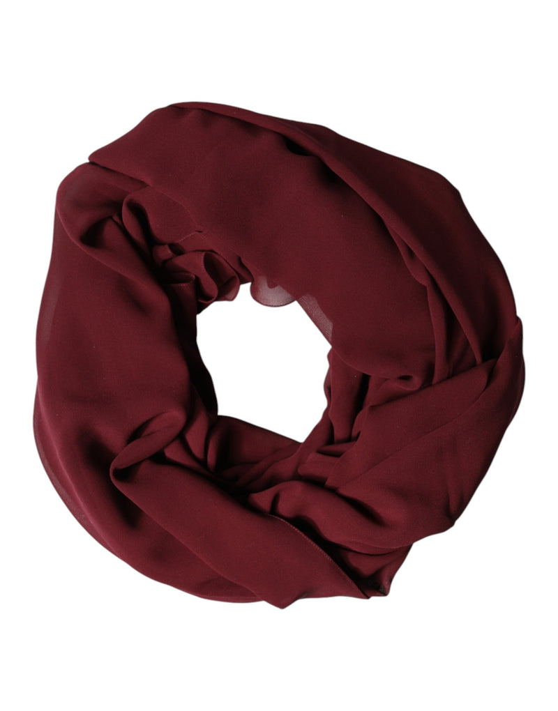 Étole/châle en soie bordeaux Dolce &amp; Gabbana pour homme, 200 cm x 130 cm