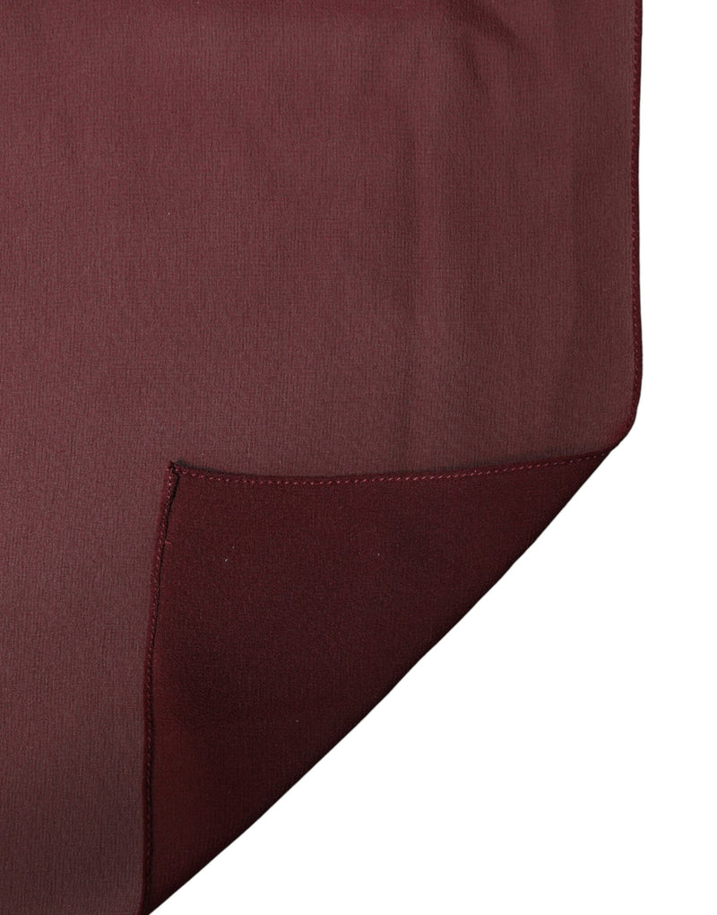 Étole/châle en soie bordeaux Dolce &amp; Gabbana pour homme, 200 cm x 130 cm