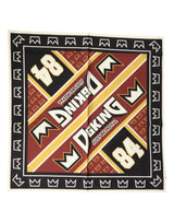 Foulard carré Dolce &amp; Gabbana multicolore DG King pour homme, 50,5 cm x 50 cm