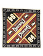Foulard carré Dolce &amp; Gabbana multicolore DG King pour homme, 50,5 cm x 50 cm