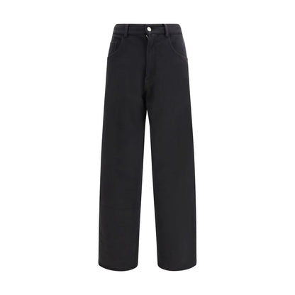 Pantalon de sport en coton noir MM6