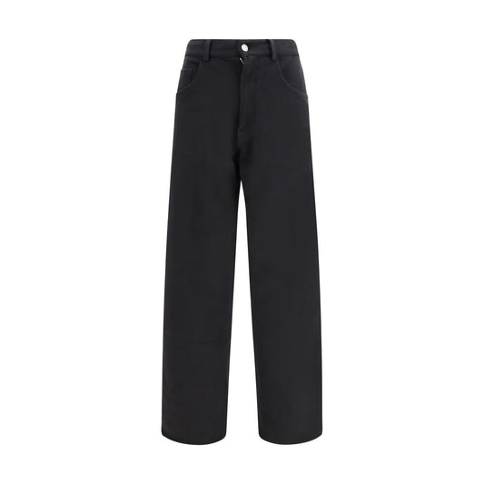 Pantalon de sport en coton noir MM6