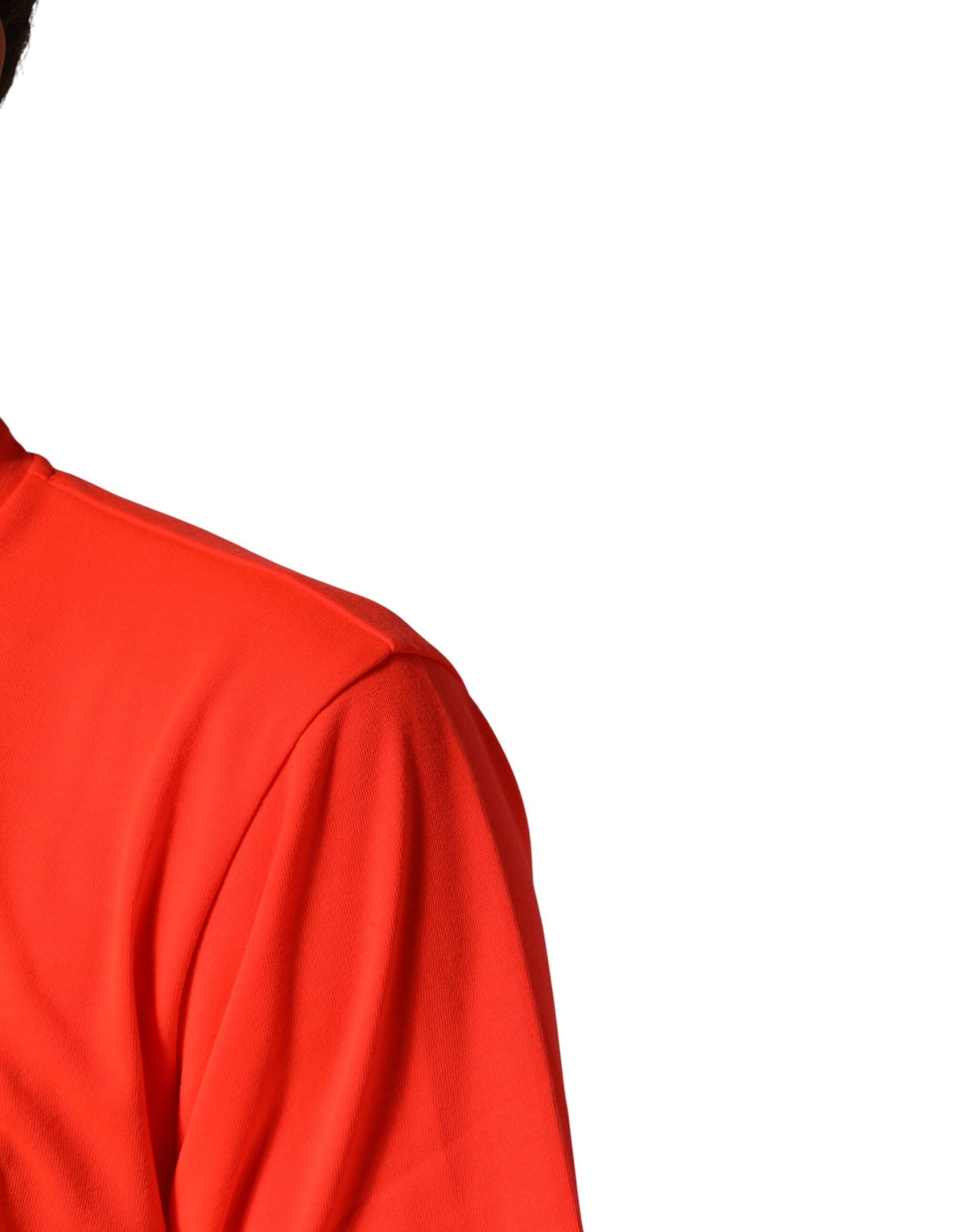 T-shirt homme Dolce &amp; Gabbana orange fluo en polyester à col rond