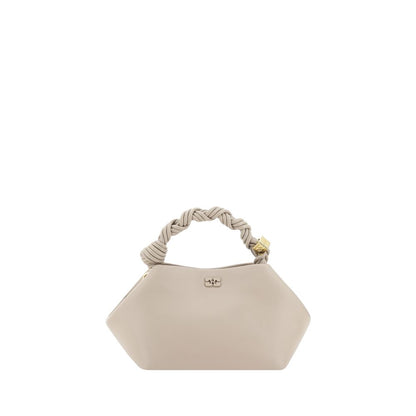 Ganni White Calf Leather Bos Taurus Handbag