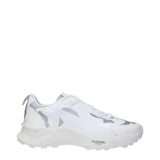 Valentino Garavani White Fabric Athletic Sneakers for Men