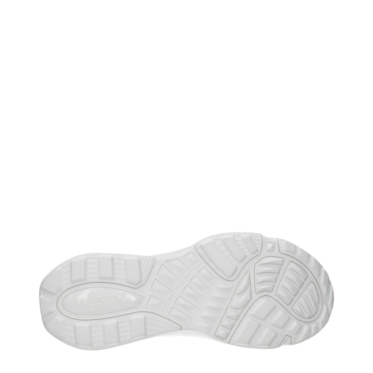 Valentino Garavani White Fabric Athletic Sneakers for Men