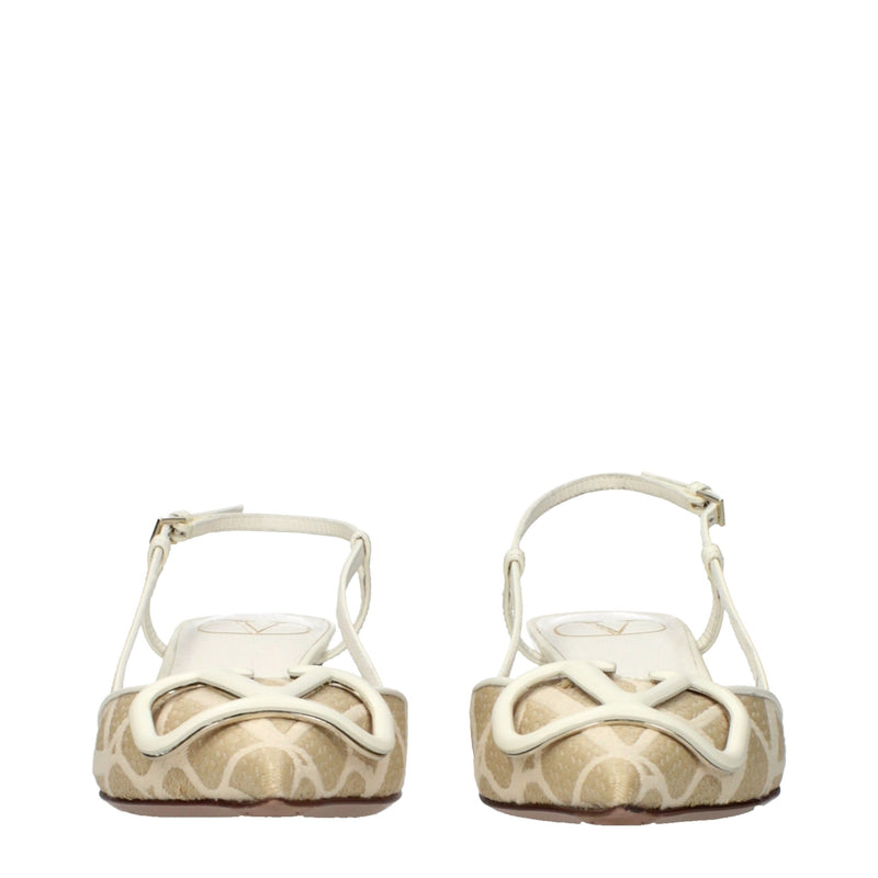 Sandales Valentino Garavani Beige en Raffia - Élégance et Confort