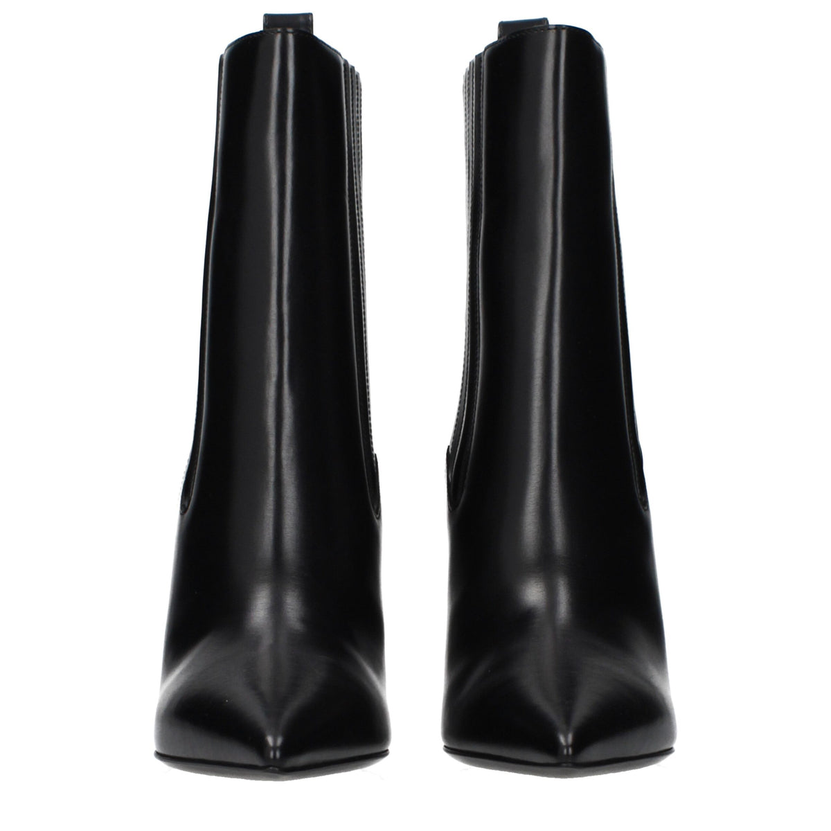 Valentino Garavani Black Leather Ankle Boots for Women