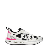 Valentino Garavani White Fabric Athletic Sneakers for Women