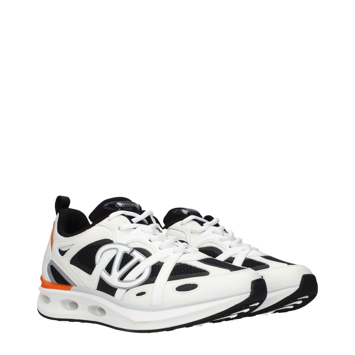 Valentino Garavani Sneakers Blanc en Tissu pour Hommes