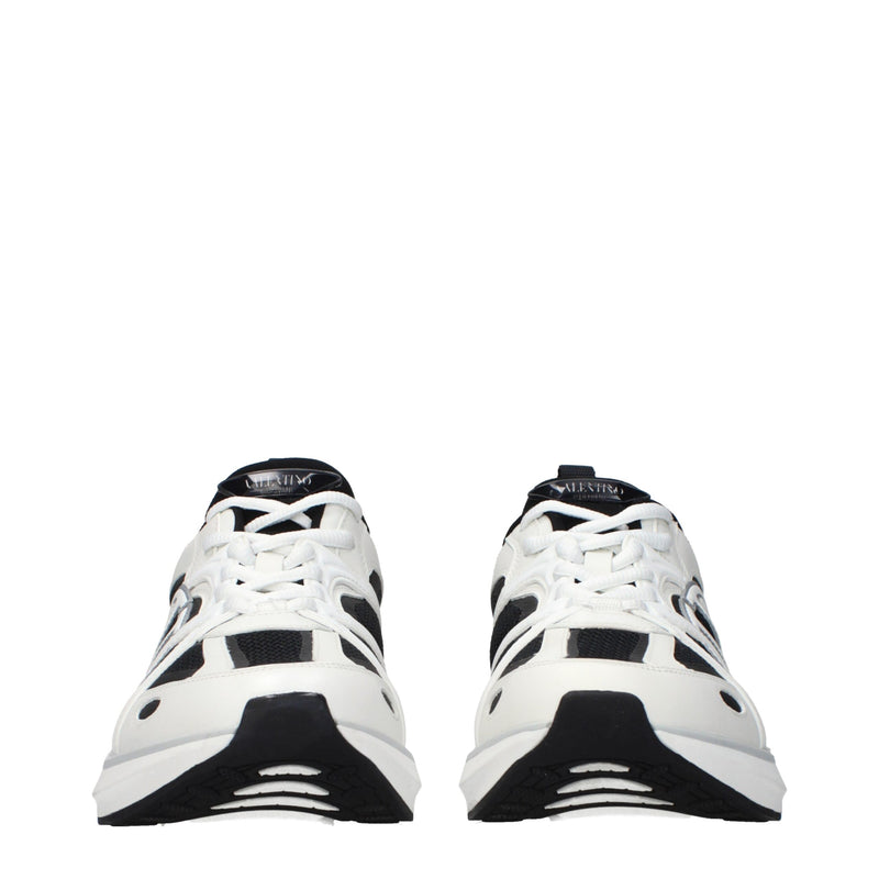 Valentino Garavani Sneakers Blanc en Tissu pour Hommes
