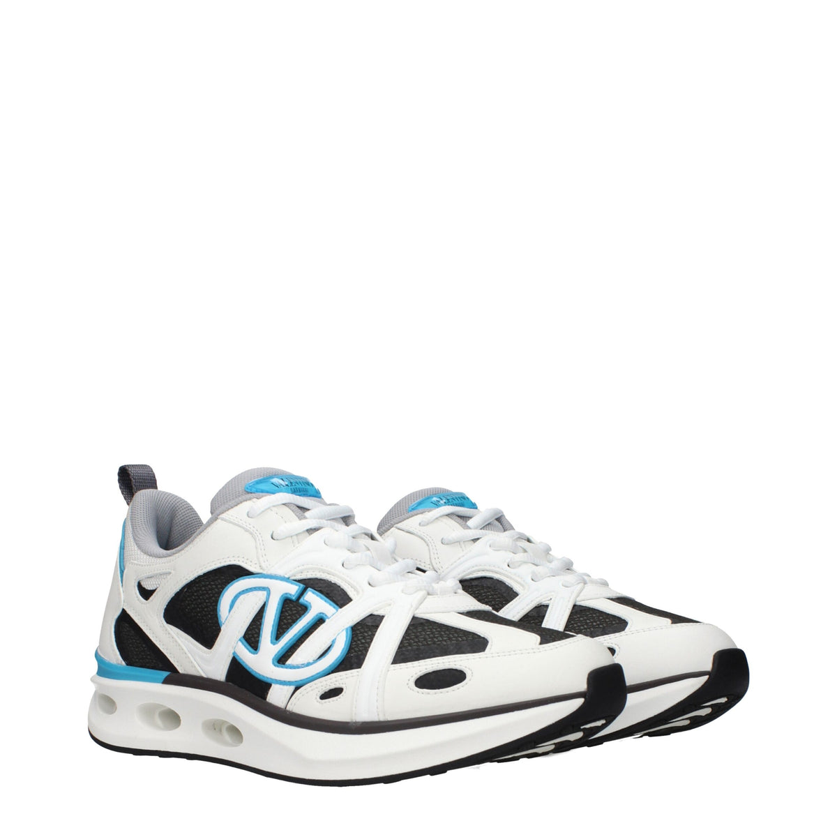 Valentino Garavani White Fabric Athletic Sneakers - Stylish Comfort