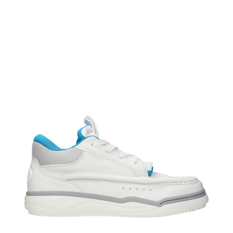 Valentino Garavani White Leather Low Top Sneakers for Men