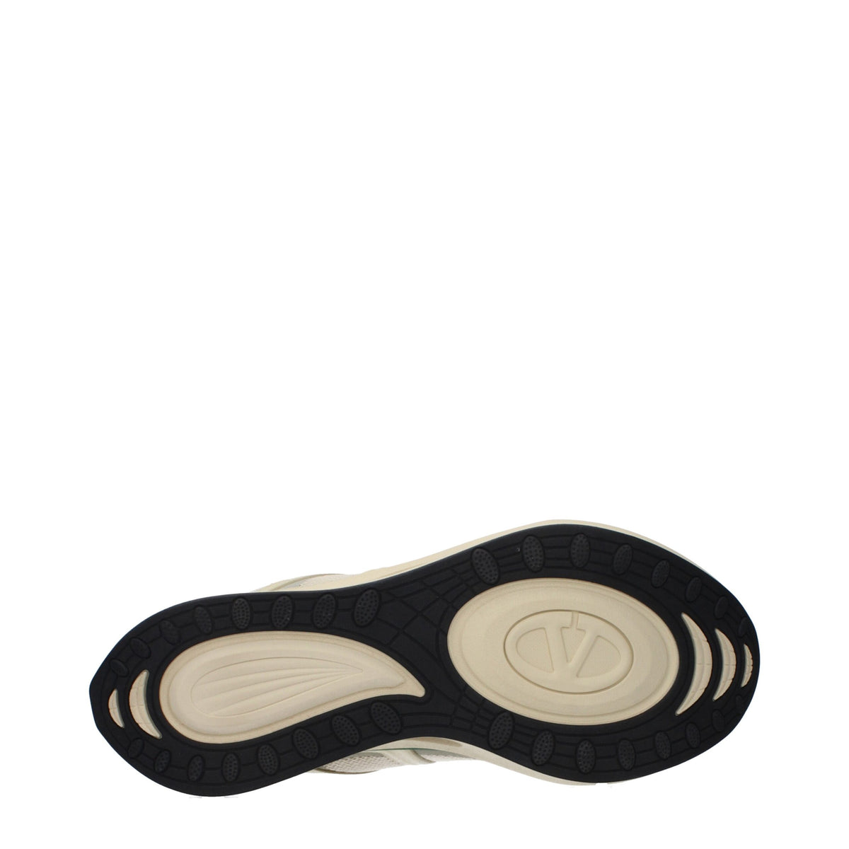 Valentino Garavani Beige Fabric Athletic Sneakers for Men